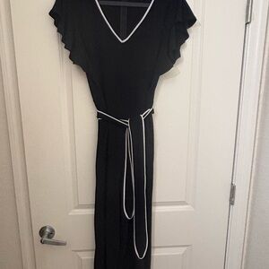 Apt. 9 Black Maxi Dress with White Accents